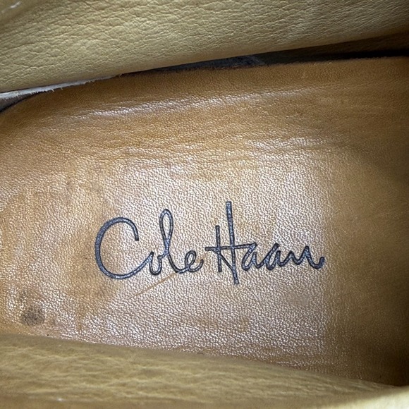 Cole Haan Wallabee Boots Mens 7.5 Beige Suede Lace Up Crepe Sole